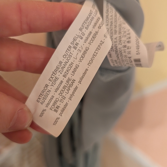 213.Zara Gray)Green Maxi Dress - Picture 5 of 6